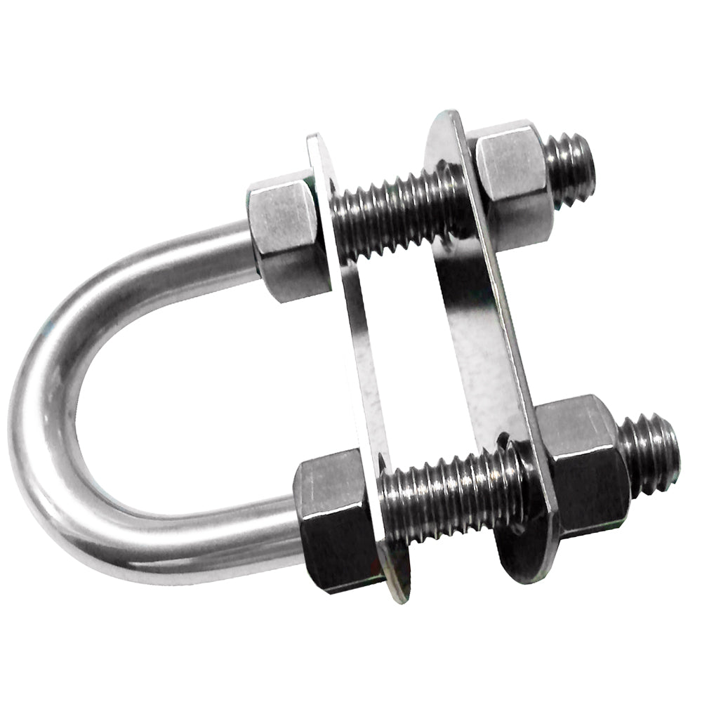 Whitecap Bow Eye, 3/8" x 3-7/16" Thread, 304 Stainless Steel