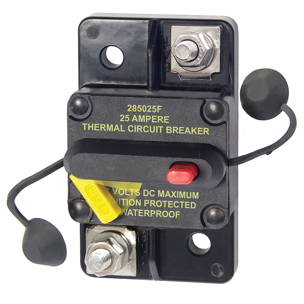 Blue Sea Systems 285-Series Thermal Circuit Breaker, 25 Amp, Ignition Protected
