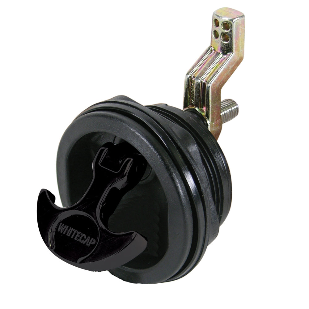 Whitecap T-Handle Latch, Black Nylon, Non-Locking, 3" OD