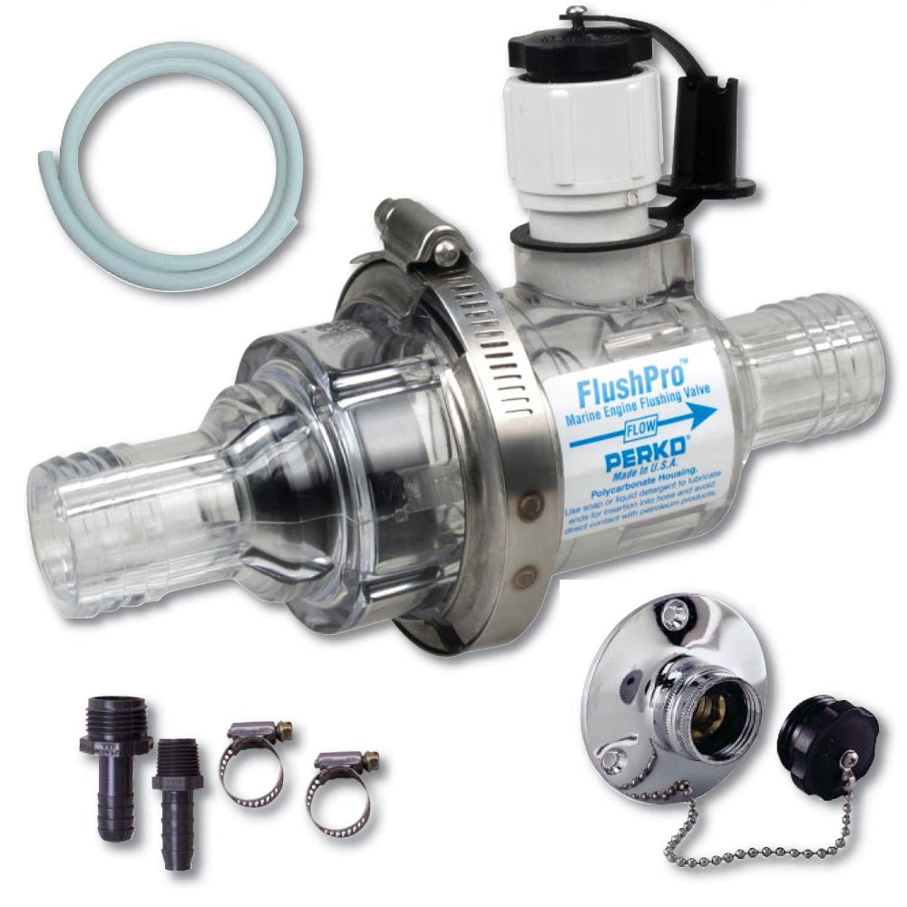 Perko Flush Pro Valve Kit, 1-1/4" Hose – Made in USA