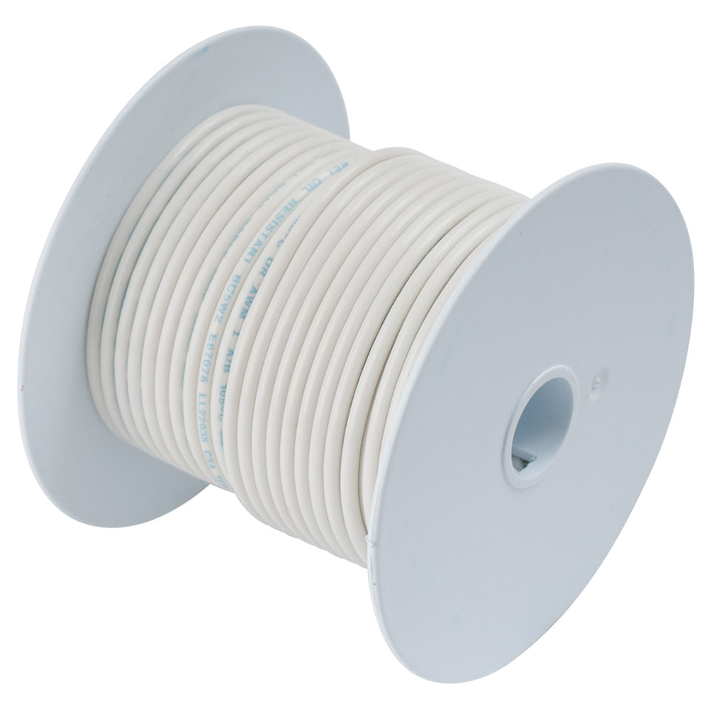 Ancor Marine Grade 14 AWG Tinned Copper Primary Wire, White 500' Spool