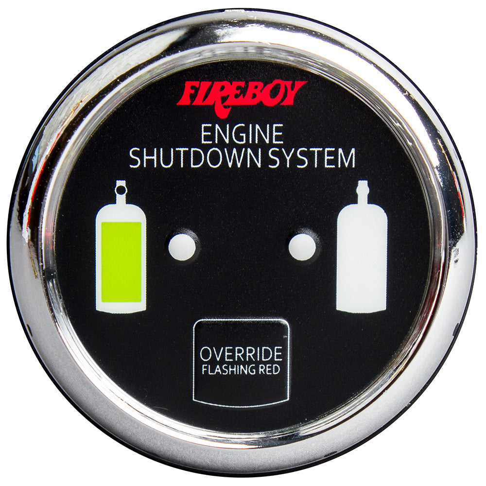 Fireboy-Xintex Deluxe Round Helm Display, Chrome Bezel, 9-30VDC