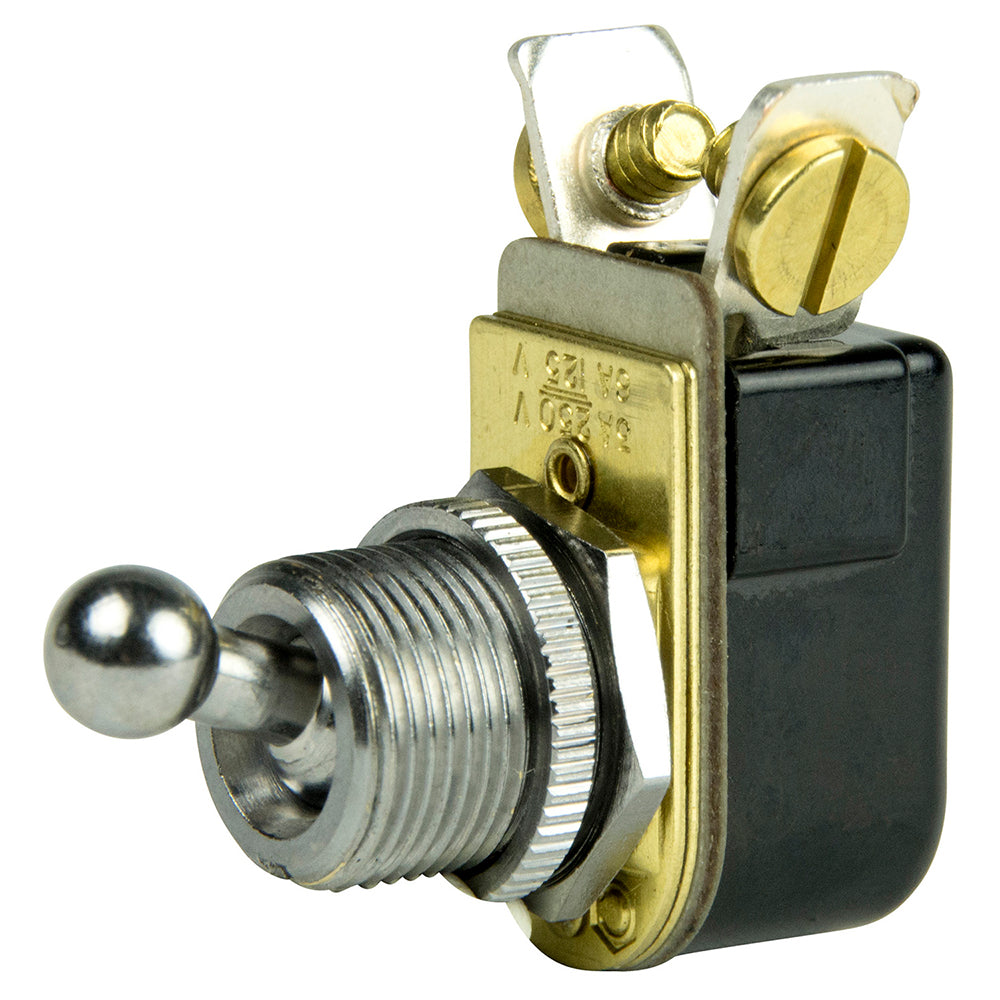 BEP Marine SPST Chrome Plated Toggle Switch with 3/8 in. Ball Handle