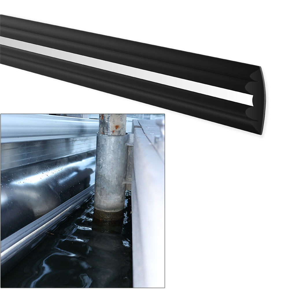 Megaware 30240 PontoonGuard® Kit, 40' Total Length, Black, For Boats Up to 25'