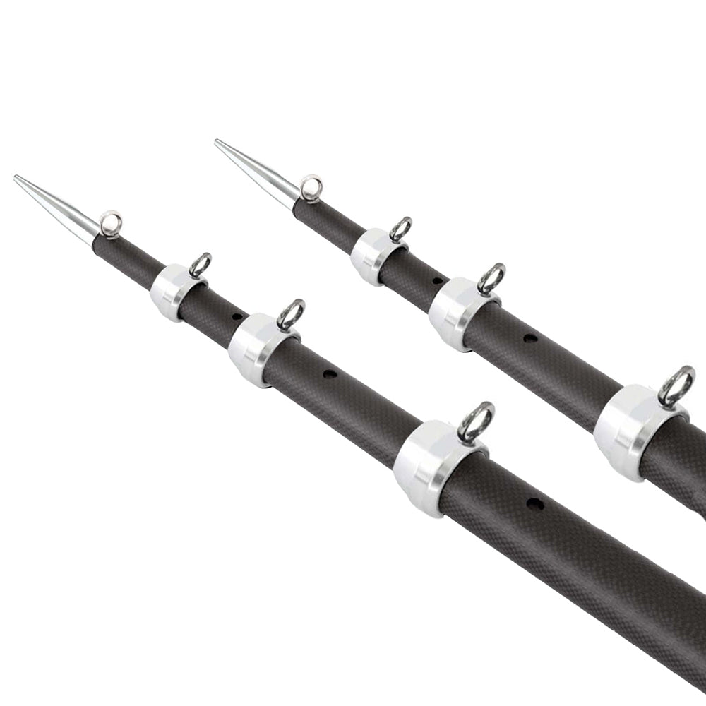 Tigress XD 3K Carbon Fiber Telescoping Outrigger Poles, 18 ft