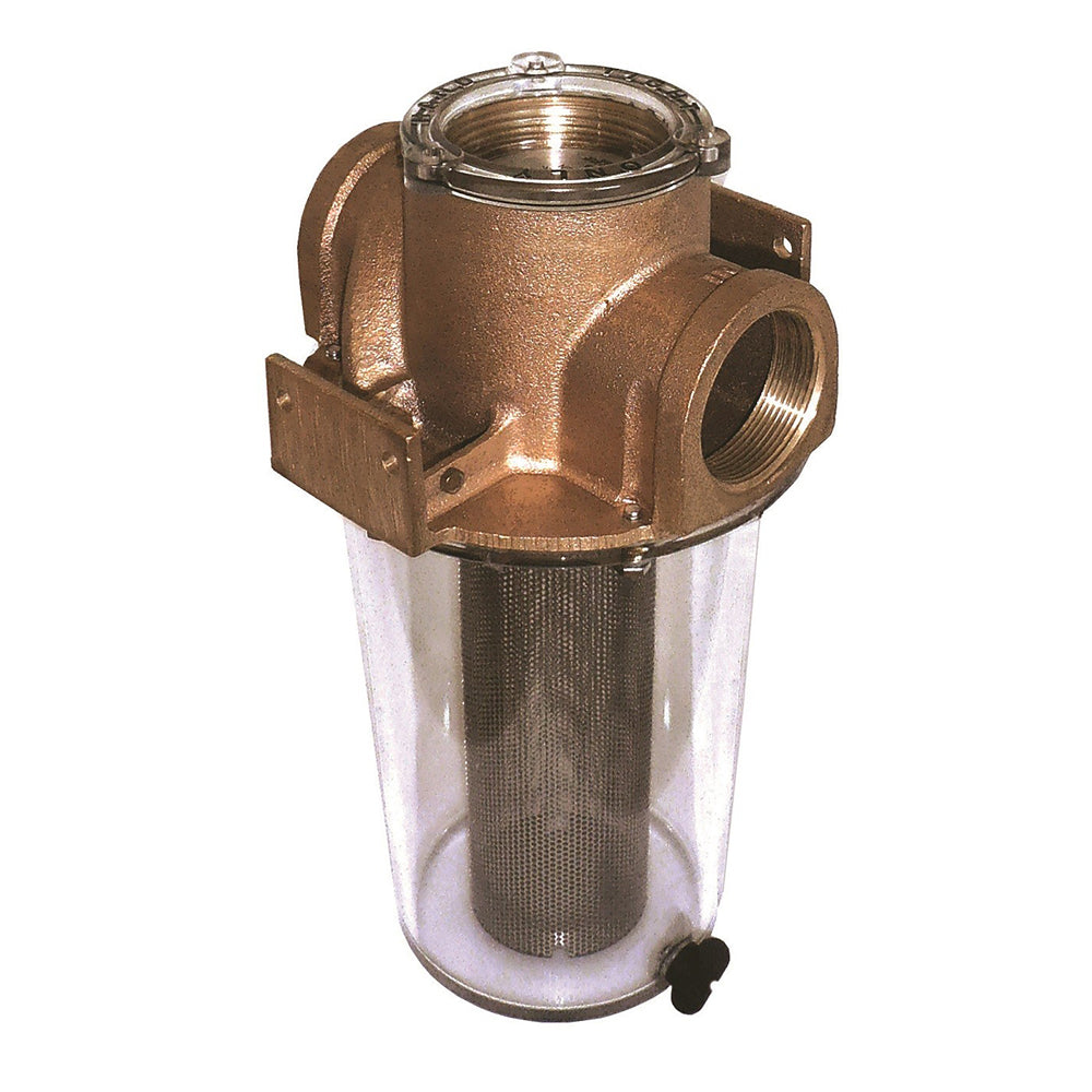 GROCO ARG-750-S Raw Water Strainer, 3/4" NPT, Stainless Steel, UL Listed