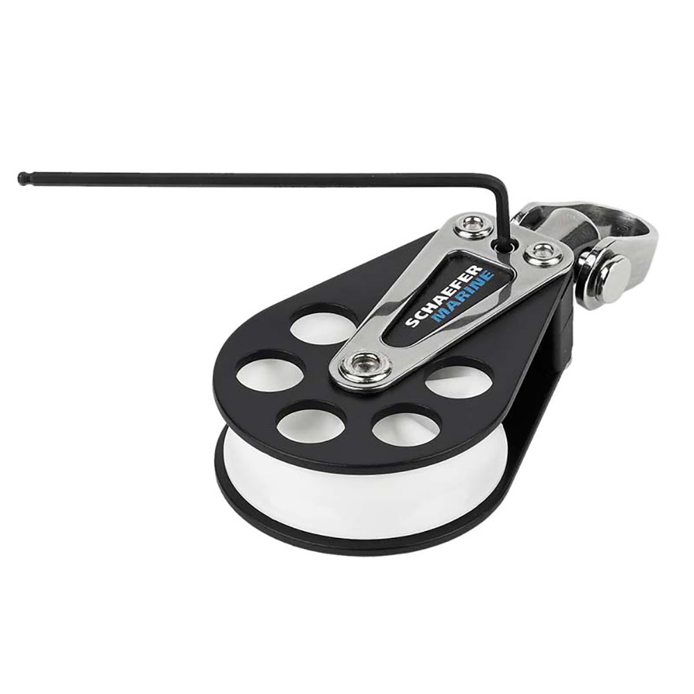 Schaefer Marine 5 Series Single Aluminum Block, 51mm Sheave, 1750 lbs SWL