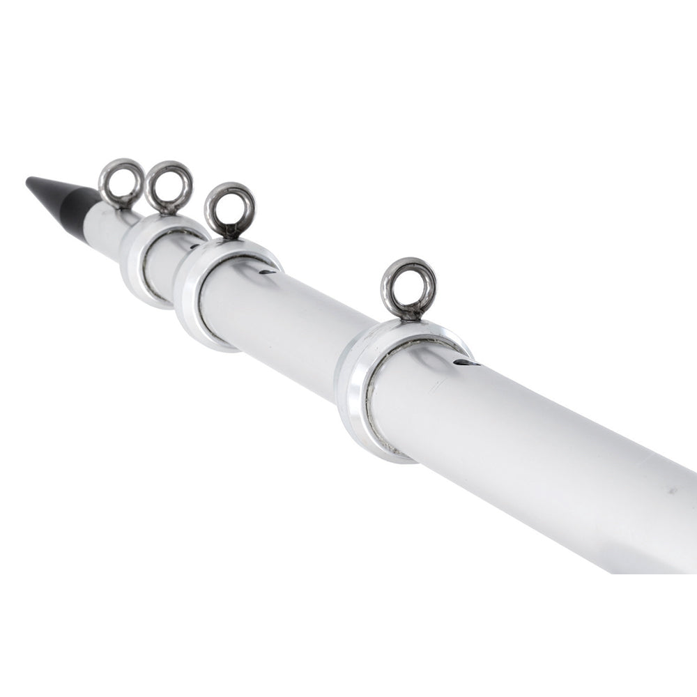 Tigress XD Telescoping Aluminum Outrigger Poles, 15' L, 1-1/2" OD, Silver