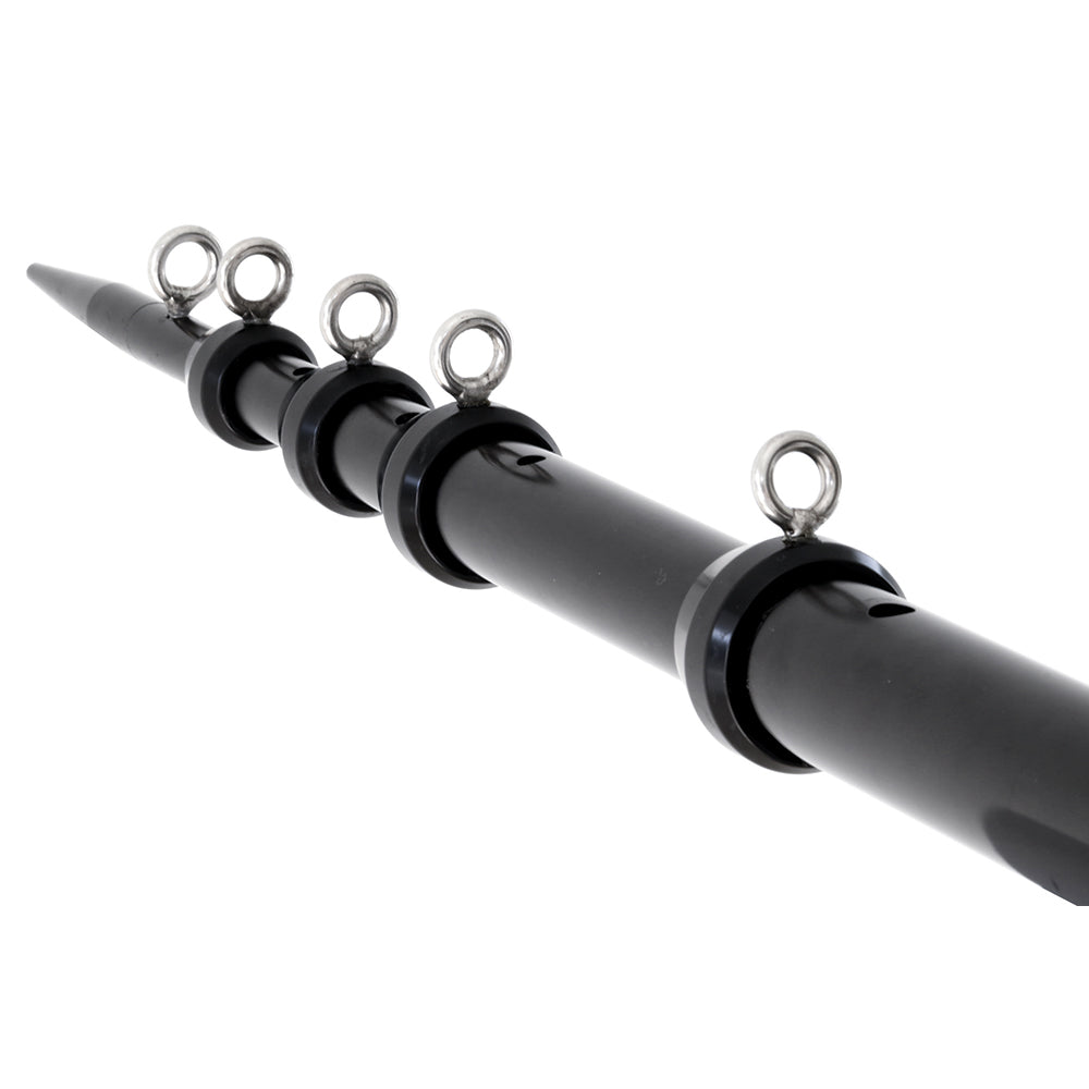 Tigress XD Telescoping Aluminum Outrigger Poles, 15', 1-1/2" OD, Black – Pair