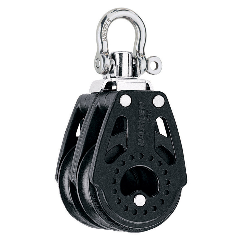 Harken 40mm Carbo Air Double Swivel Block, Lightweight