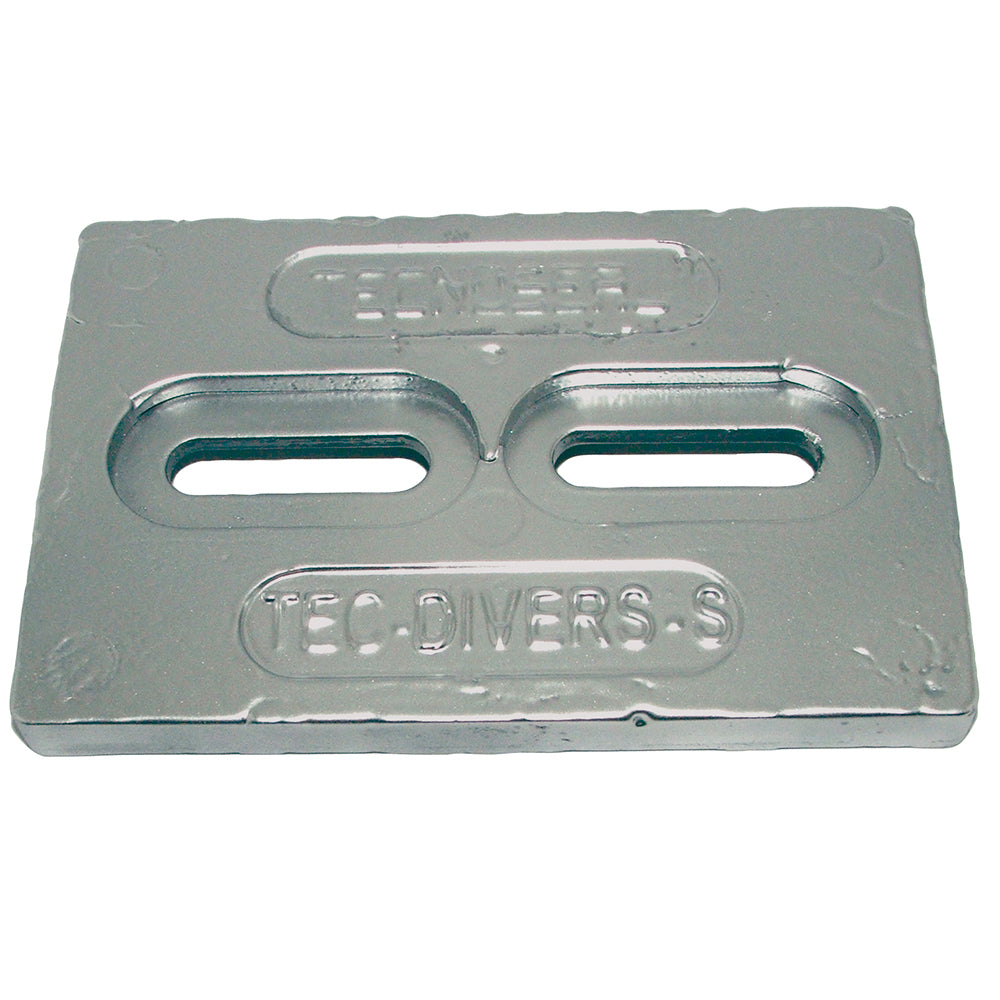 Tecnoseal Mini Zinc Plate Anode, 6" x 4" x 1/2" – Marine Hull Protection