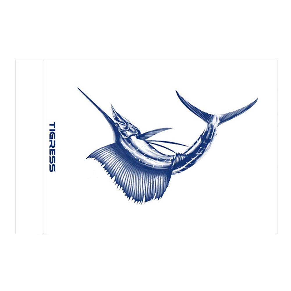 Tigress Sailfish Release Flag, 12" x 18" – UV Resistant