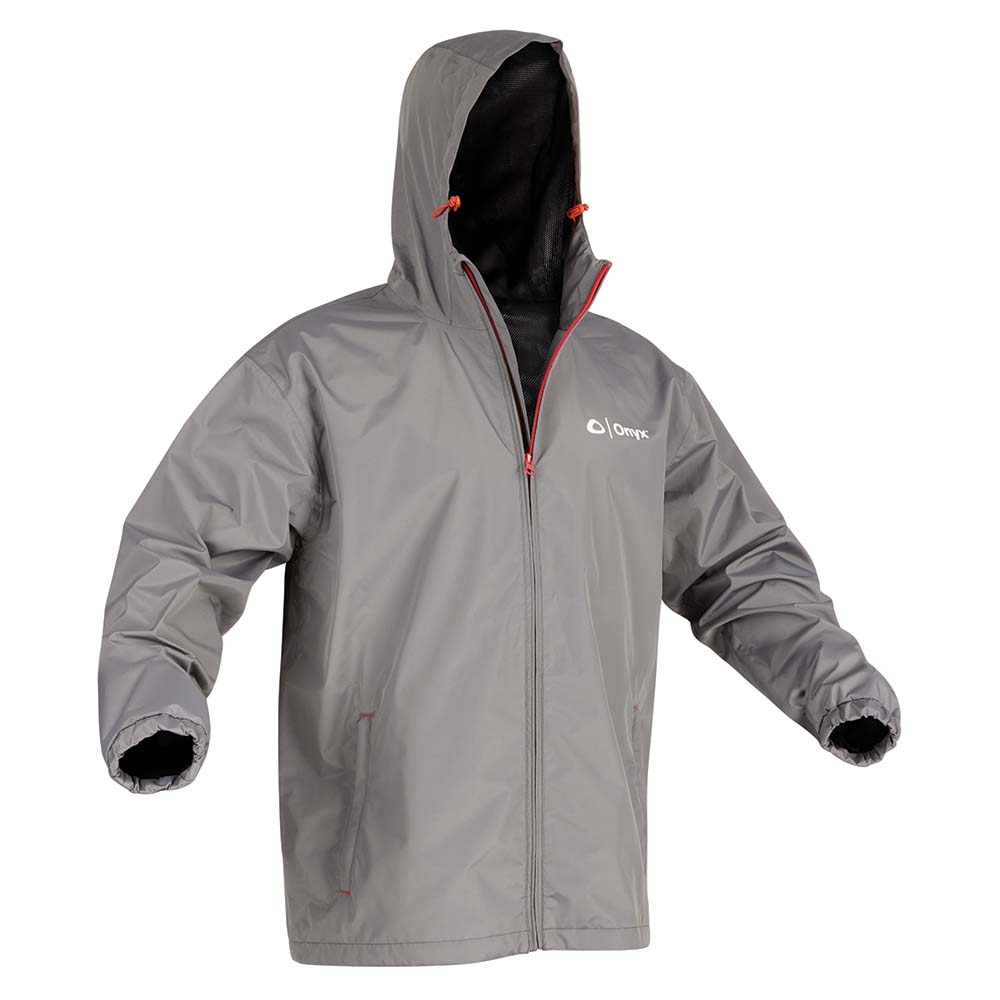 Onyx Outdoor Essential Rain Jacket, Large, Grey – 100% Waterproof