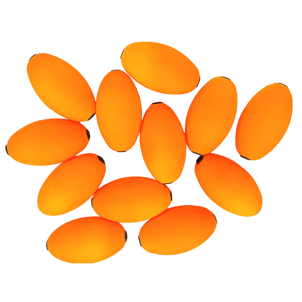 Tigress Oval Kite Floats, High-Visibility Orange, 12-Pack