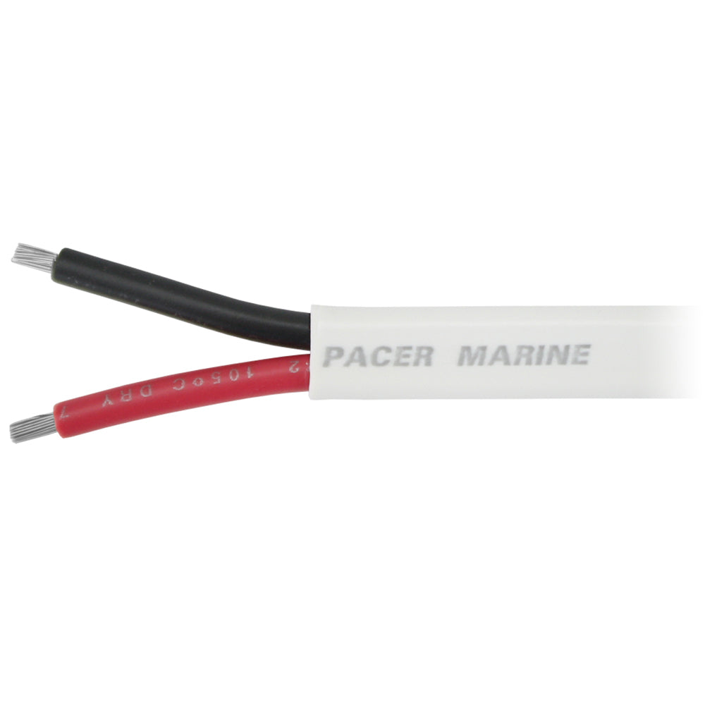 Pacer 16/2 AWG Duplex Flat Marine Cable, Red/Black, 500 ft. – Made in USA