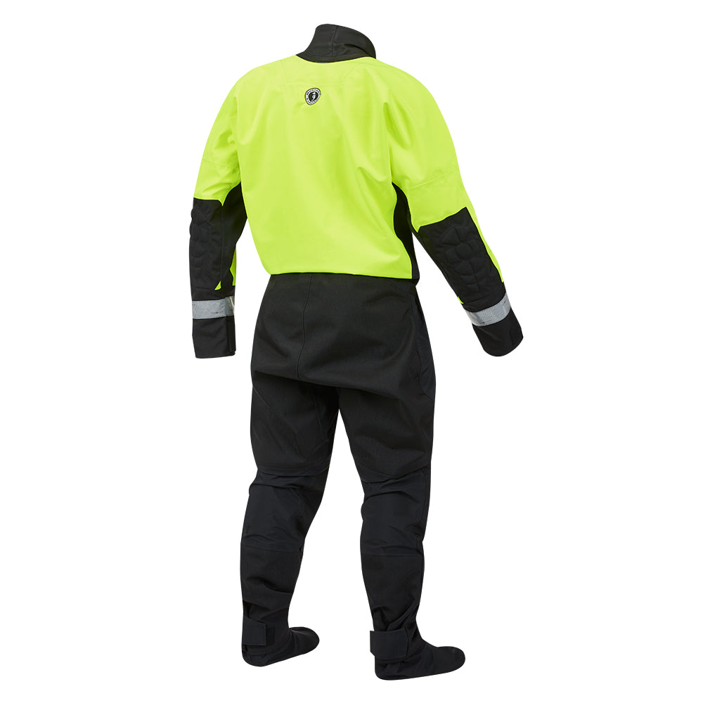 Mustang Survival MSD57602-251-M-101 Dry Suit, Fluorescent Yellow Green-Black