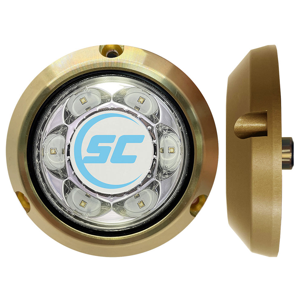 Shadow-Caster SC3 Great White Bronze Surface Mount Underwater Light, 24W