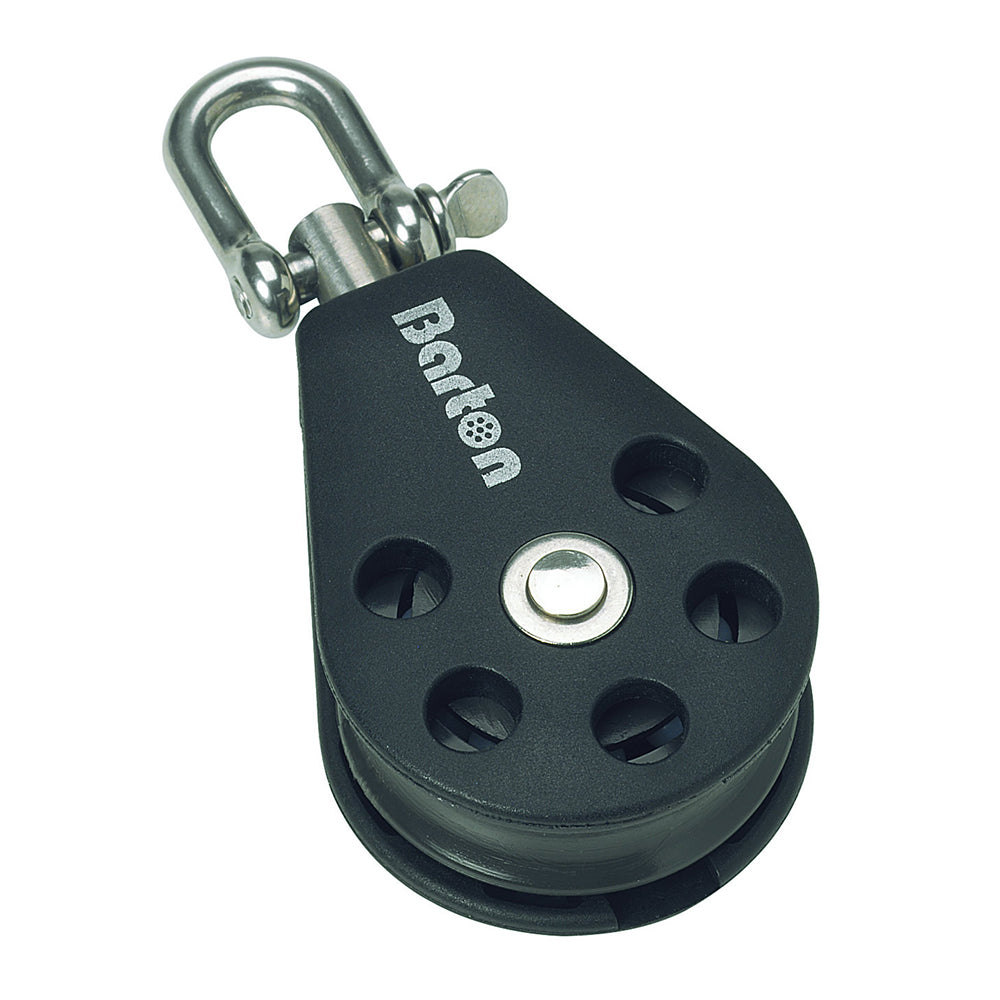 Barton Marine Size 1 Single Swivel Block with Becket, 5mm Rope, 275kg SWL