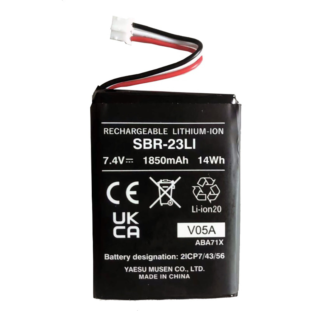 Standard Horizon SBR-23LI Li-Ion Battery Pack, 7.4V/1850mAh for HX40/HX210
