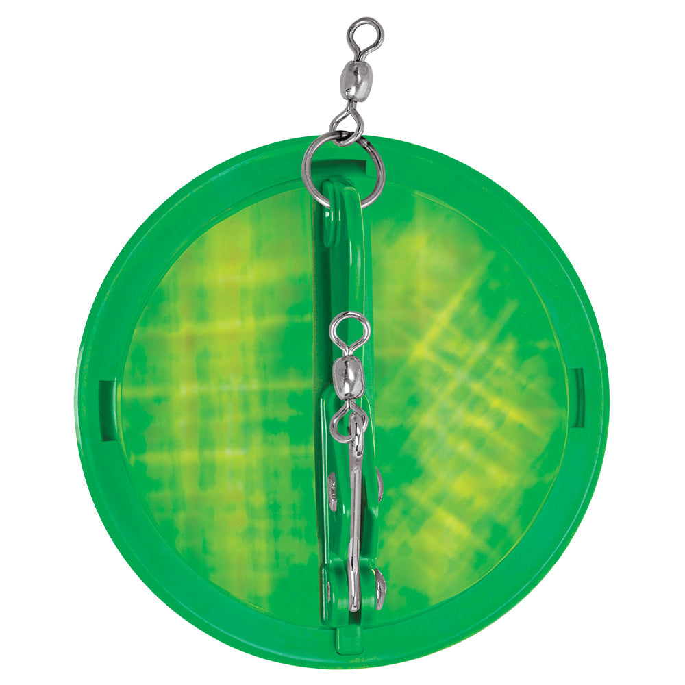 Luhr-Jensen Dipsy Diver, 2-1/4" Kelly Green/Silver Bottom, 20ft Depth