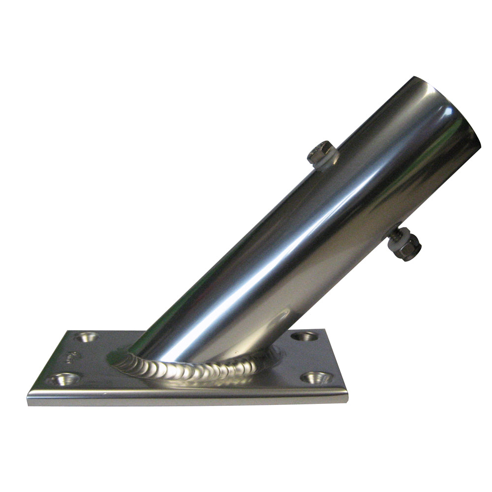 Lee's Tackle 45 Degree Center Rigger Holder, 1-3/8" ID, Anodized Aluminum