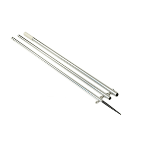 Lee's Tackle 12' MKII Bright Silver Center Rigger Pole w/ Black Spike