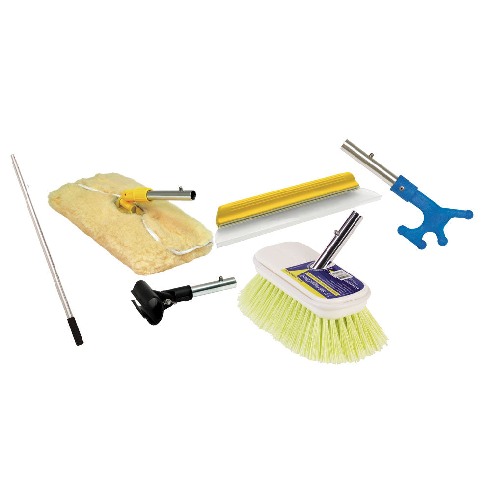 Swobbit Basic Watercraft Cleaning Kit, with 3'-6' Telescoping Handle