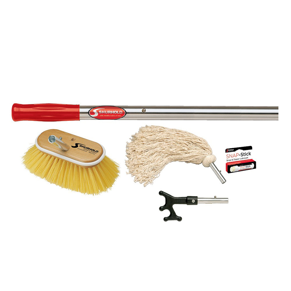 Shurhold Basic Marine Maintenance Kit, 6' Telescoping Handle – Made in USA