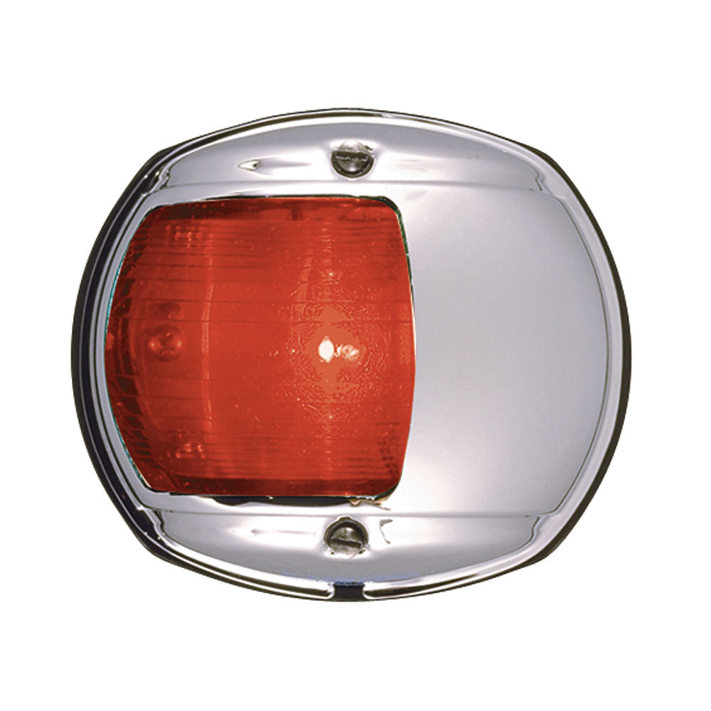 Perko LED Red Side Navigation Light, Chrome, 12V, 2nm – USCG & CE Certified