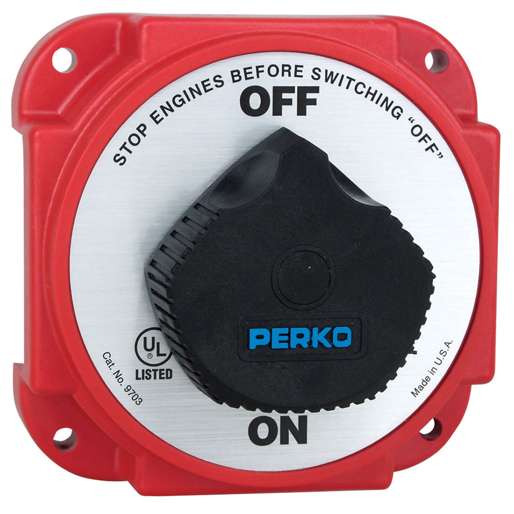 Perko 9703DP Heavy Duty Battery Disconnect Switch with AFD, 450A, Made in USA