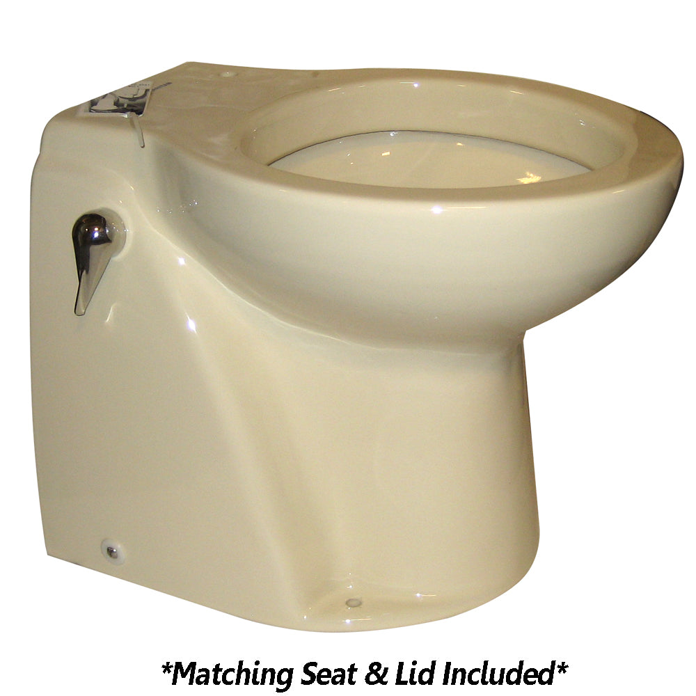 Raritan Atlantes Freedom Smart Marine Toilet, 12V Household Style, Bone