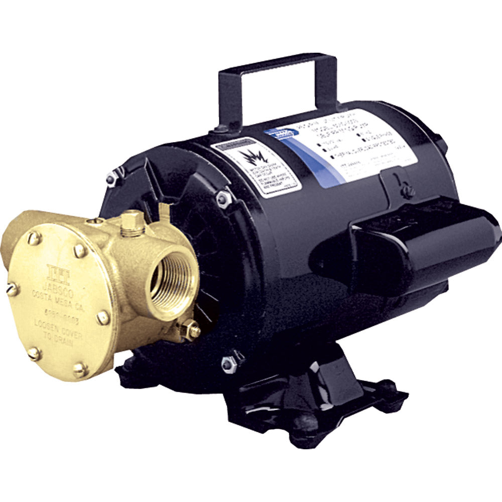 Jabsco Bronze AC Utility Pump, 23 GPM, 115V ODP Motor