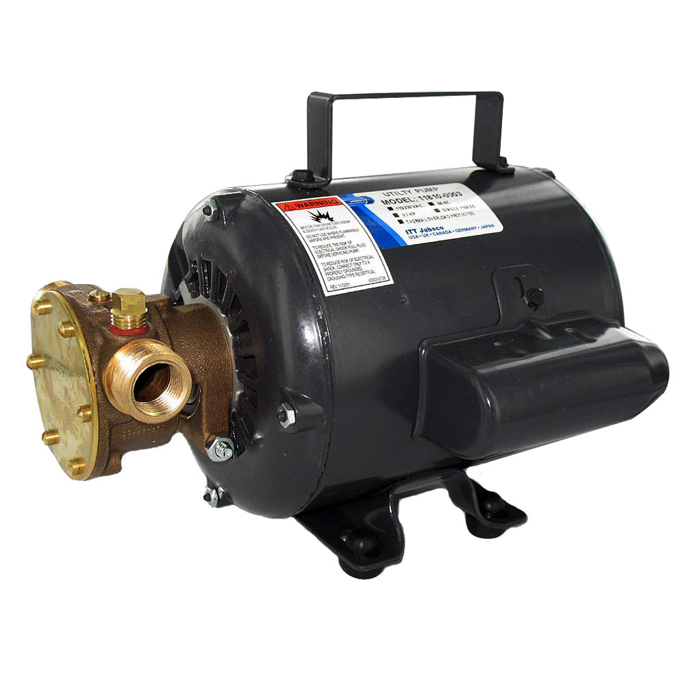 Jabsco Bronze AC Motor Pump Unit, 115V, 9.6 GPM