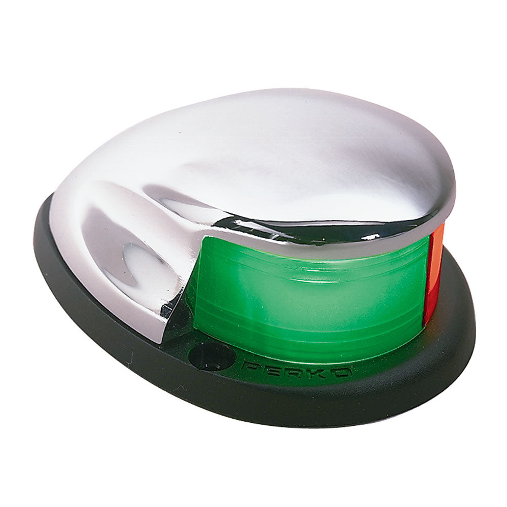 Perko Bi-Color Bow Light - 2nm Visibility, 12V, Chrome Plated