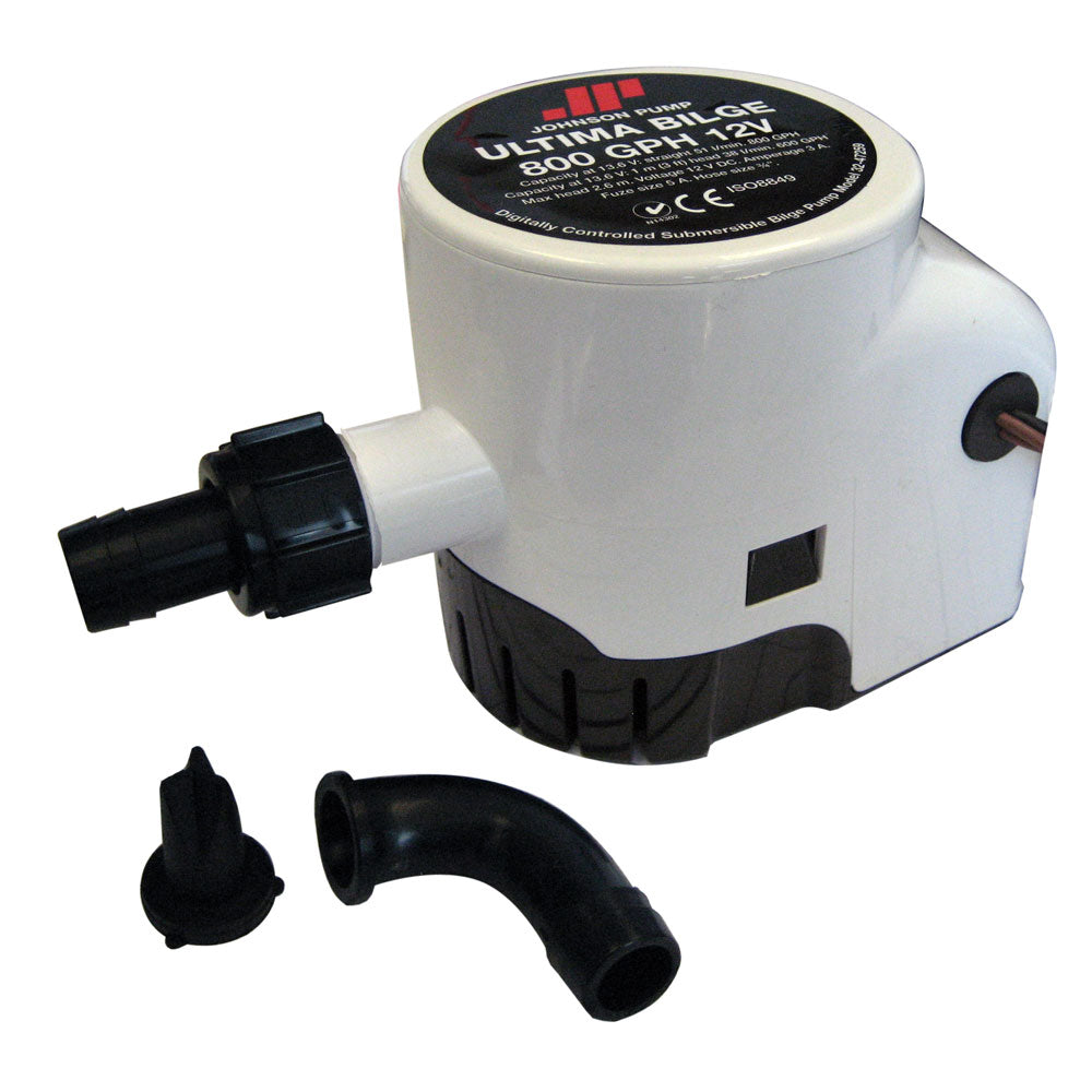 Johnson Pump Ultima Bilge Pump, 800 GPH 12V Automatic with Dura-Port