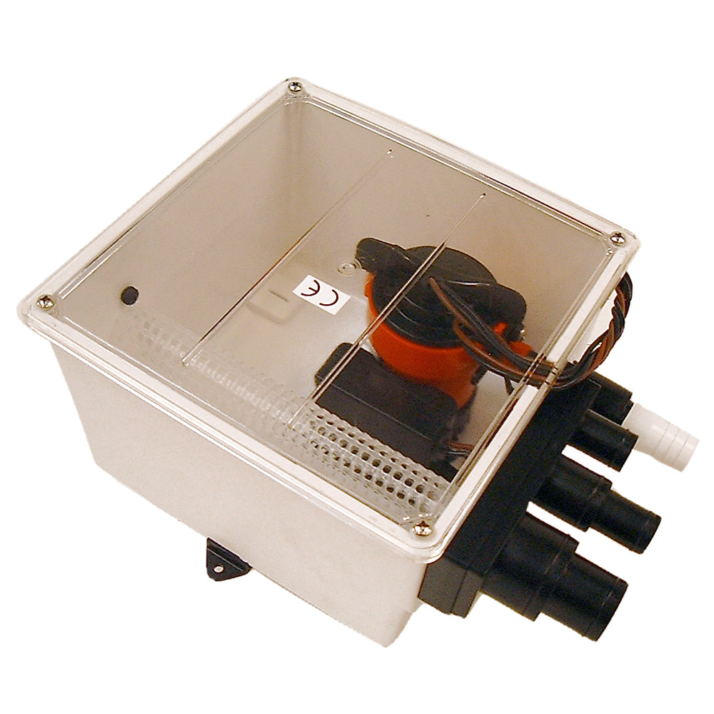 Johnson Pump 1000 GPH Multi-Port Shower Sump System, 12V with Ultima Switch