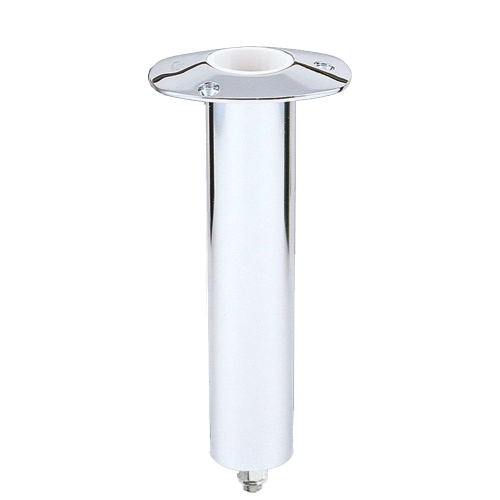 Lee's Tackle 0-Degree SS Flush Mount Swivel Base Rod Holder, 2" x 9"