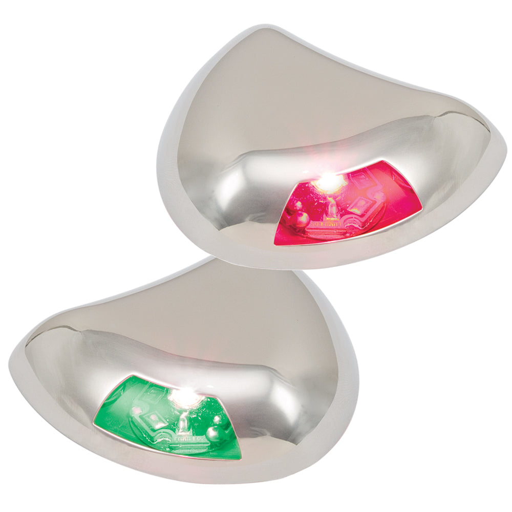 Perko Stealth Series LED Side Lights, Red/Green, USCG 2NM Certified
