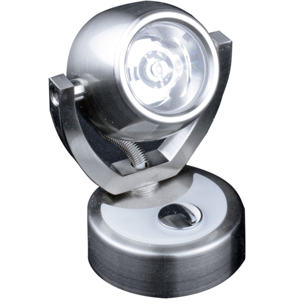 Lunasea Lighting 3-Watt LED Wall Mount Light, Warm White, Brushed Nickel