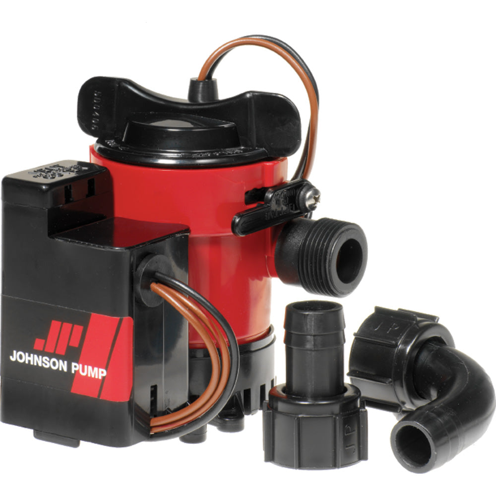 Johnson Pump Cartridge Combo 1000GPH Automatic Bilge Pump, 12V, 3-Year Warranty