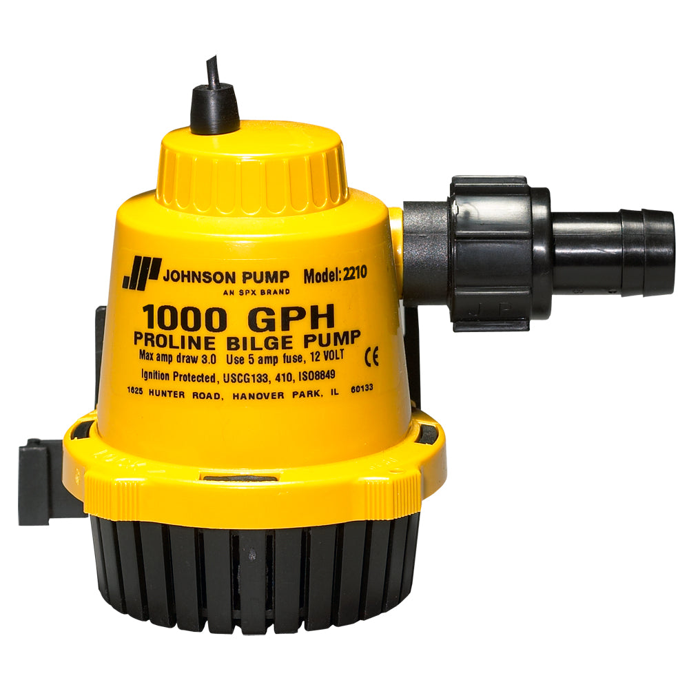Johnson Pump Proline Bilge Pump, 1000 GPH Automatic 12V - ISO 8849 Compliant