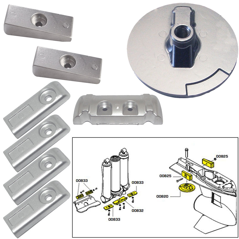 Tecnoseal Mercury Verado 6 Anode Kit, Magnesium – Made in Italy