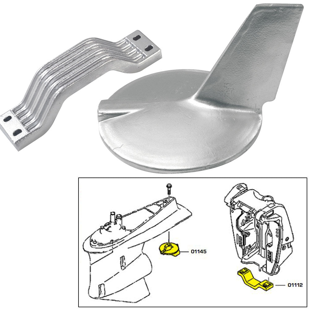 Tecnoseal Anode Kit, Yamaha 200-300HP Hi-Performance Aluminum – Made in Italy