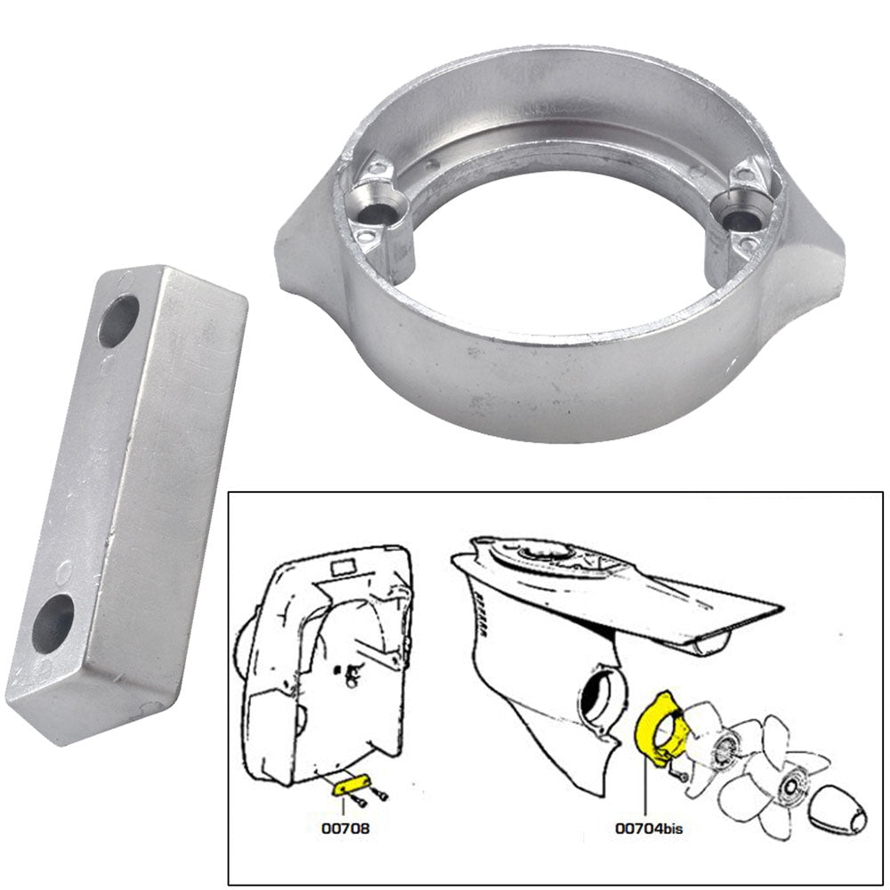 Tecnoseal Anode Kit w/Hardware – Volvo Duo-Prop 290, Magnesium
