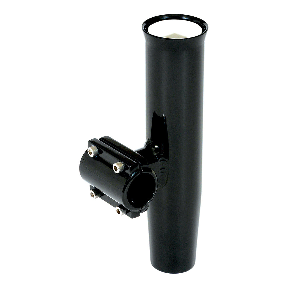 Lee's Tackle Clamp-On Rod Holder, Black Aluminum, 1.660" Pipe, 10"