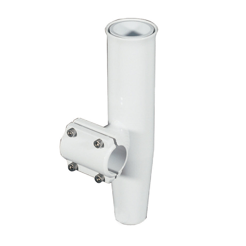 Lee's Tackle Clamp-On Rod Holder, White, Horizontal Mount, 1.90" Pipe, 10"
