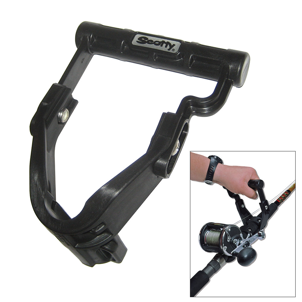 Scotty REEL E-Z Rod Handle, 3-Position Adjustable for Big Game Fishing