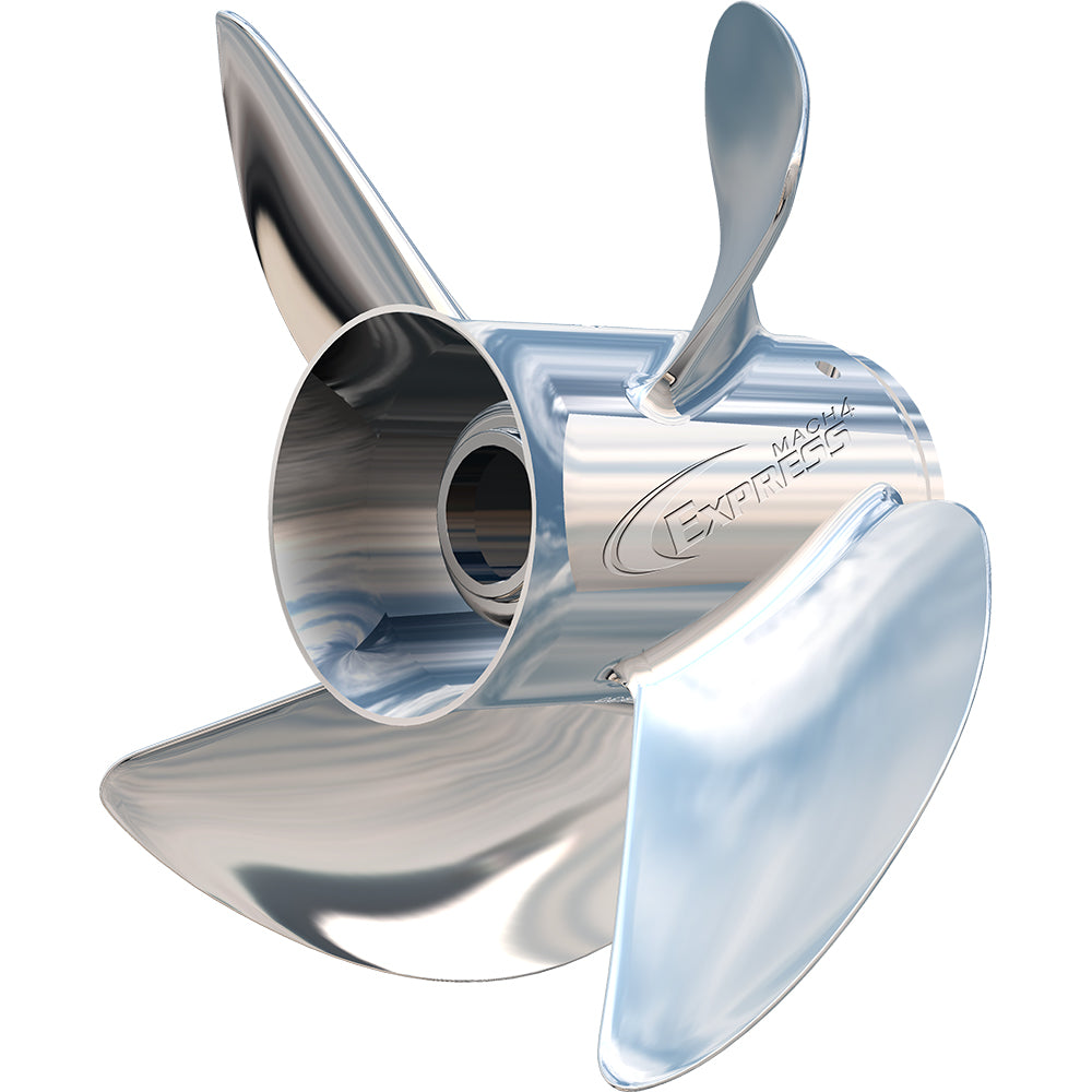 Turning Point Express Mach4 Stainless Steel Propeller, 13.5" x 15" LH, 4-Blade