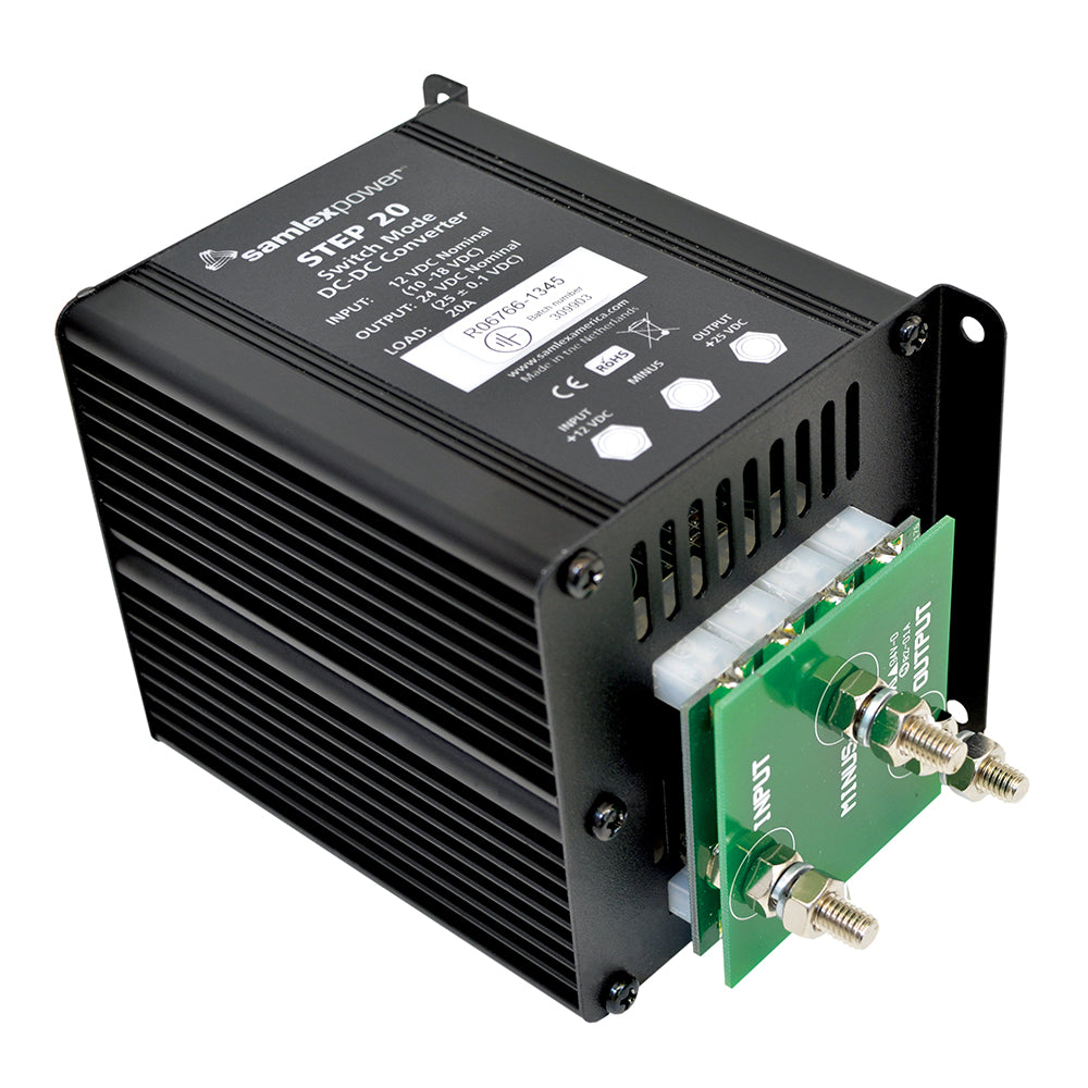 Samlex America STEP20 DC-DC Step-Up Converter, 20A, 9-18V In, 24V Out