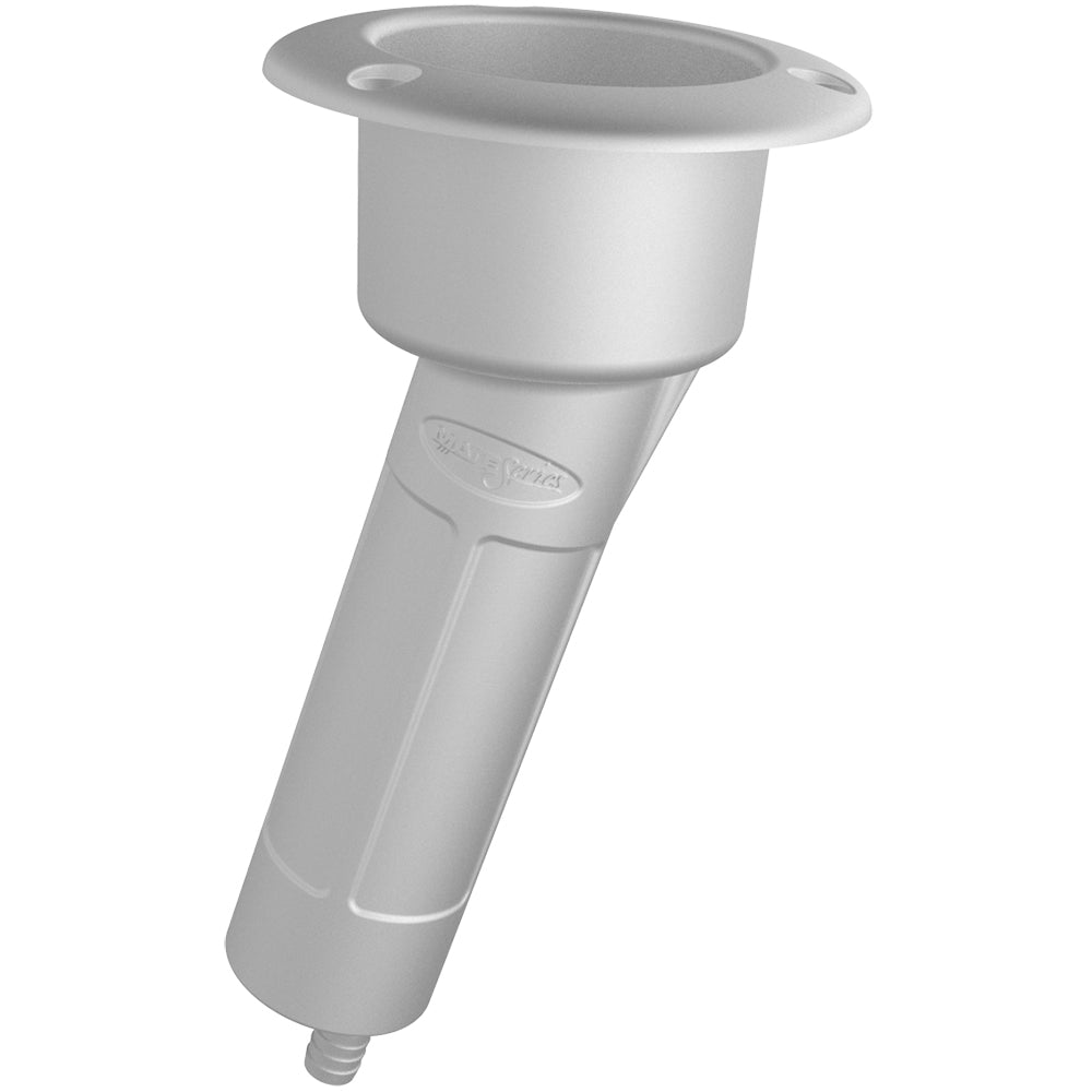 Mate Series Plastic Rod & Cup Holder, 15 Degrees, White